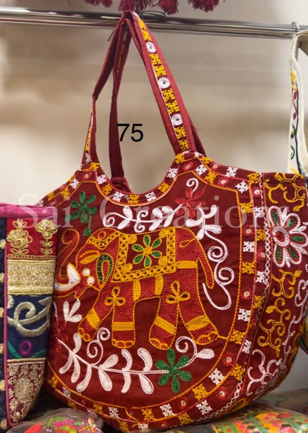 Handmade Embroidered Baho Tote Bags