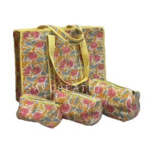 COTTON PRINTED TOTES AND SLINGS