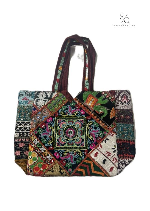 HANDMADE EMBROIDERED BOHO TOTE BAGS
