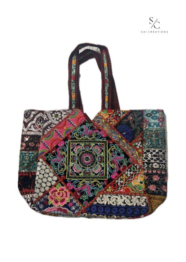 HANDMADE EMBROIDERED BOHO TOTE BAGS