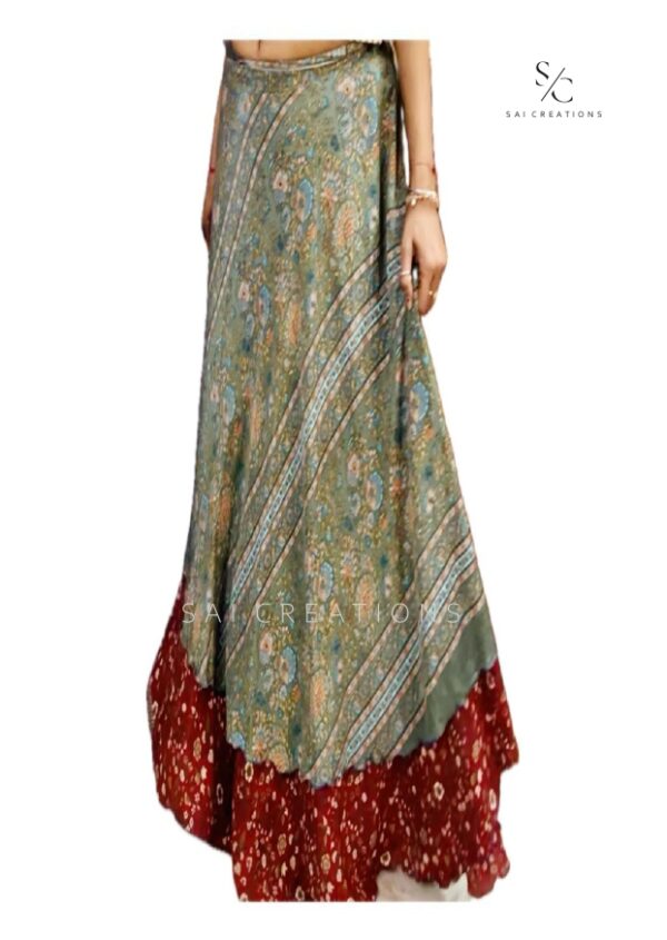 VINTAGE SILK SARI WRAP SKIRTS