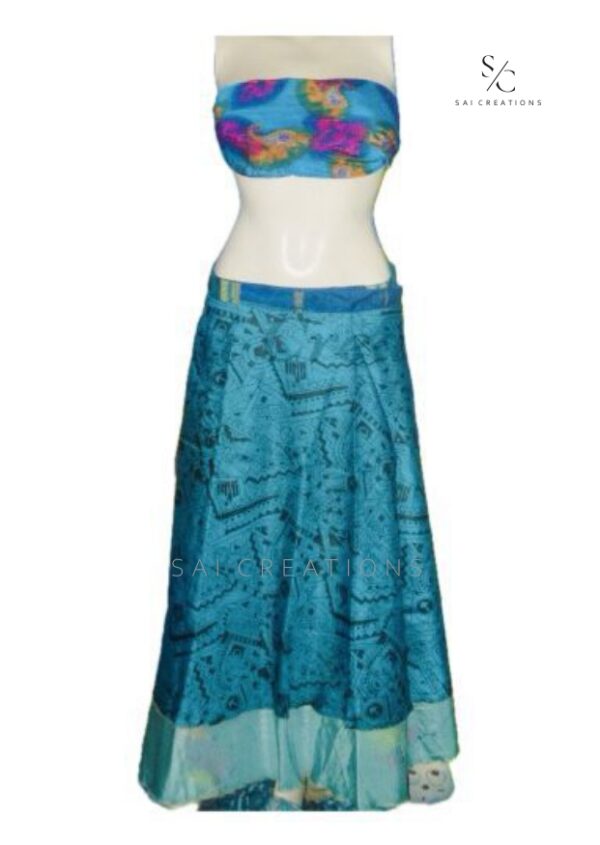 VINTAGE SILK SARI WRAP SKIRTS