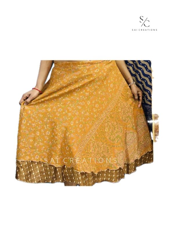 VINTAGE SILK SARI WRAP SKIRTS