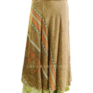 VINTAGE SILK SARI WRAP SKIRTS
