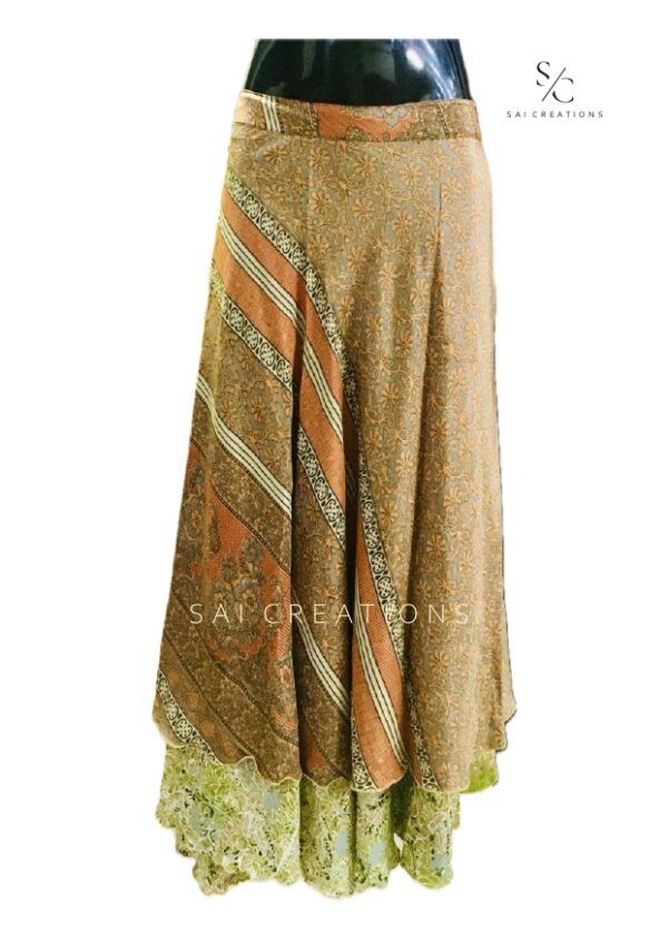 VINTAGE SILK SARI WRAP SKIRTS