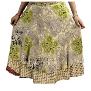 VINTAGE SILK SARI WRAP SKIRTS